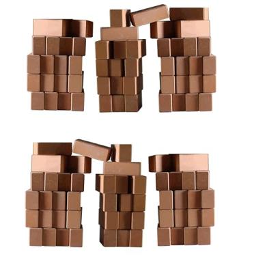 Imagem de NOAHWOOD 1/7 Scale Mini Bricks Model Building Blocks Mini House Garden Villa Model Smooth Miniature Landscape Design Obstacle DIY(Size:28x13x10mm) Mini Clay Brick Sintered Red Brick (97 pcs)