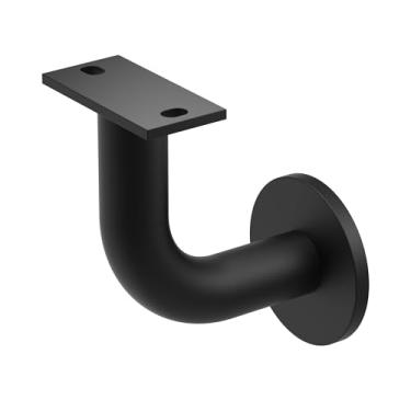 Imagem de Suporte de corrimão de aço inoxidável 316 Redshift Quasar (revestimento em pó preto fosco)