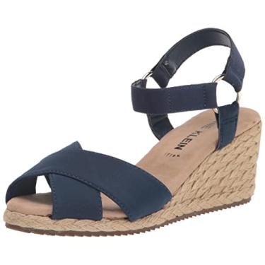 Imagem de Anne Klein Sandália feminina Ellis Wedge, Azul marino, 38