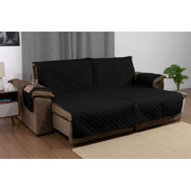 Imagem de Protetor de Sofá Retrátil 2 Lugares 1,80m Com Bolso Lateral e Porta Co