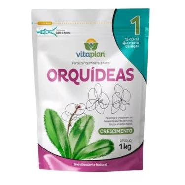 Imagem de Fertilizante Adubo Orquideas Crescimento Vitaplan Nutriplan 1 Kg Pounc