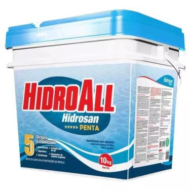 Imagem de Cloro Granulado Hidroall Hidrosan Penta - 10 Kg 5 em 1
