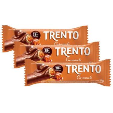 Imagem de Kit 3 Chocolate Trento Caramelo 29g