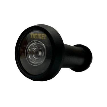 Imagem de Visor Olho Mágico Timmer Longo Preto Fosco 200º - Dovale