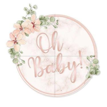 Imagem de Painel Redondo Oh Baby Girl - Cromus - Rizzo
