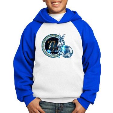 Imagem de Moletom Infantil Signo Capricórnio Astrologia - Foca na Moda, Branco, 