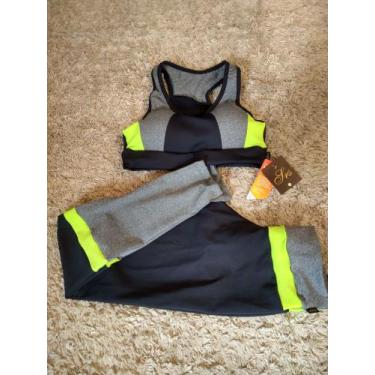 Imagem de Conjunto leg e top poliamida - SRS, Amarelo florescente, G