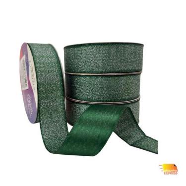 Imagem de Fita Cetim Lurex Acabamento 22mm - DECORAÇÃO  PRESENTES  LAÇOS  ARTESA