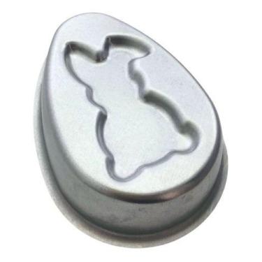 Imagem de Forma Ballerine Ovo Coelho Páscoa 18x12,5x4,5cm P Alumínio - Caparroz,