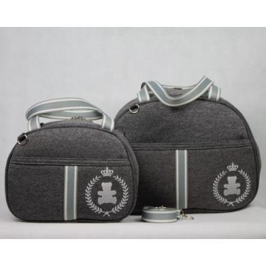 Imagem de Kit de Bolsas Maternidade A PRONTA ENTREGA Menino Menina Térmica Borda