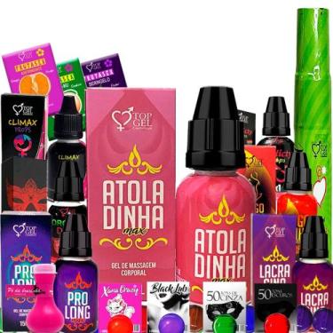Imagem de Kit 46 Produtos Funcional Uso Pessoal Ou Revenda Sex Shop - Top Gel 
