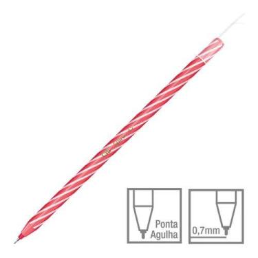 Imagem de Caneta Esferográfica CIS SPIRO 0.7mm Ponta Agulha - Unidade, VERMELHO