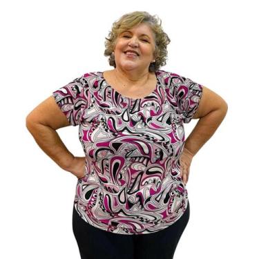 Imagem de Blusa Feminina Liganete Manga Japonesa com Barra Plus Size - Raio De L