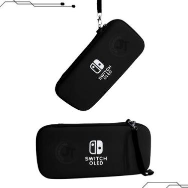 Imagem de Case Dura P/ Switch OLED Estojo Bolsa Capa Protetora Console Compatíve