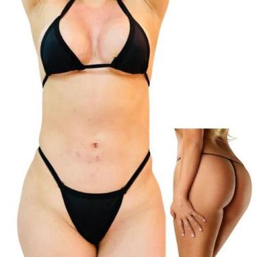 Imagem de Conjunto Lingerie Sensual Sex Calcinha Fio Dental E Sutiã R53 - Fanáti