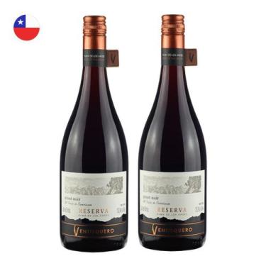 Imagem de Kit 2 Vinhos Ventisquero Reserva Pinot Noir Tinto Chile 750ml