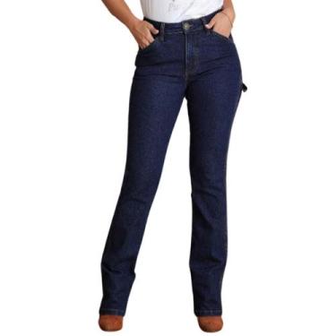 Imagem de Calça Carpinteira Feminina Country Jeans Grosso Agro Rodeio - Pura Raç
