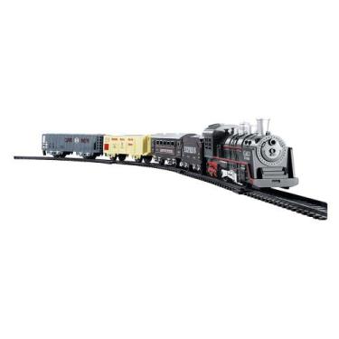 Imagem de Locomotiva Trenzinho Infantil 19 Peças DM Toys, DM-DMT5750