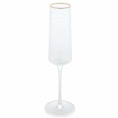 Imagem de Taça Para Champanhe Em Cristal Martelado Petra 300ml Lyor, Transparent