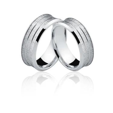 Imagem de Aliança de Prata 925 Anatomica AL57 - Natália Jóias, Prata