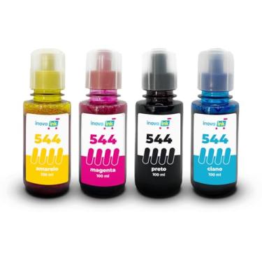 Imagem de Kit 4 Tintas Para Impressora L3210 100ml Inova Ink