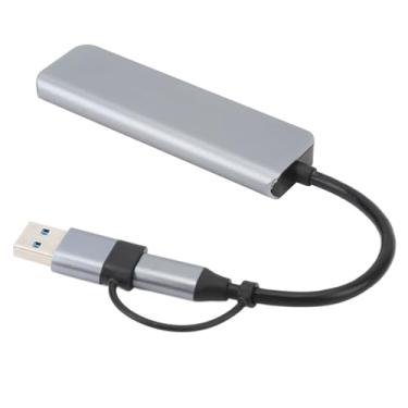 Imagem de Adaptador Multiporta USB Hub Expansor USB 3.0 de Liga de Alumínio Com Leitor de Cartão de Memória para Usuários de Laptop e Tablet