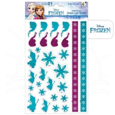 Imagem de Adesivo Magia com Brilho Toke e Crie - Frozen