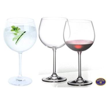 Imagem de Jogo 6 taças Cristal Bohemia GIN Titanium 570ml
