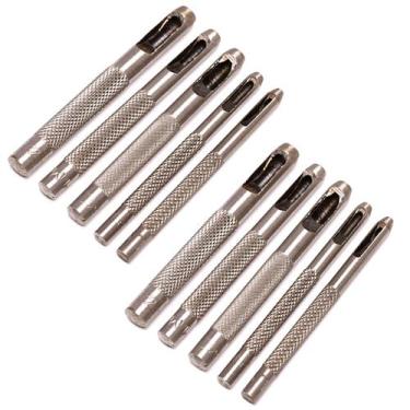 Imagem de 2 Jogos Furadores Couro Borracha Vazador Perfurador Aço 5 Pç - IDEA+PR