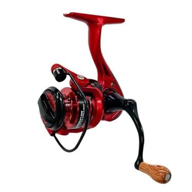 Imagem de Molinete Micro JP LANCELOT 500 7 Rolamentos Vermelho - Jaú Pesca