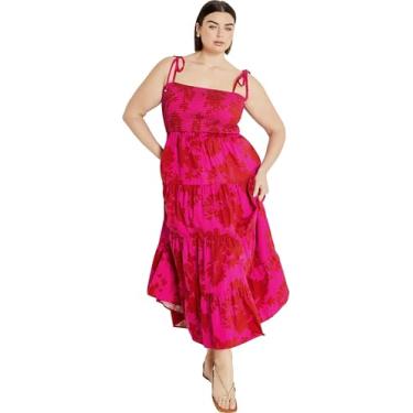 Imagem de CITYCHIC Plus Size Maxi Marli PRT em floral vibrante, Floral vibrante, 25 Plus Size