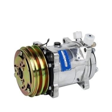 Imagem de Bomba compressora de ar condicionado automotivo, 1 peça, 12/24v, para sistema de ar condicionado automotivo, bomba de ar frio de uso geral modificado(H)