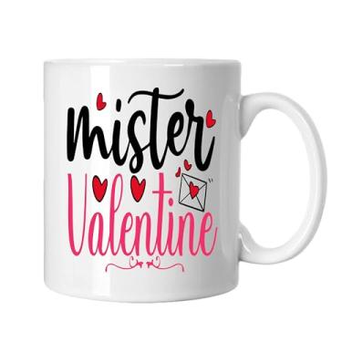 Imagem de SpreadPassion Caneca de café Mister Valentine, presente para namorado e namorada, ideia de presente de dia dos namorados, presente para marido e esposa, ideia de presente de aniversário do dia dos