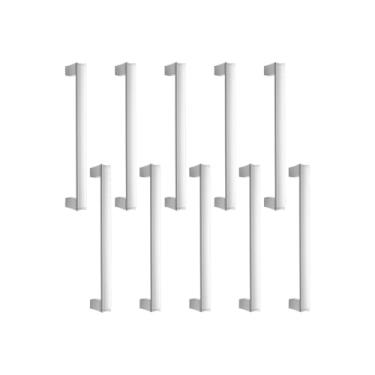 Imagem de 10 Puxador Slim Para Armário Comoda Gaveta Space 160mm (Cromado Fosco)