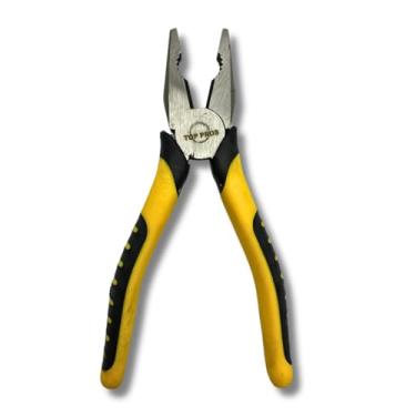 Imagem de Top Flex, Alicate Universal 8" 200mm Aço Carbono Ferramenta Profissional Multiuso Cabo Emborrachado