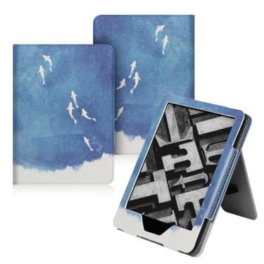 Imagem de GUKSRASO Capa com Suporte para Kindle Oasis 9ª/10ª 2017/2019 - Capa de pu DuráVel com Auto Sleep Wake, Slot para CartãO, Recurso de AlçA de MãO