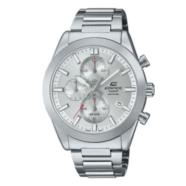 Imagem de Casio Relógio masculino analógico com mostrador branco-EFB-710D-7AVUDF, Branco