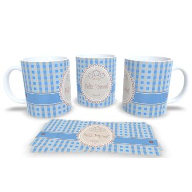 Imagem de Caneca de Porcelana Branca Personalizada Coleção Páscoa Feliz