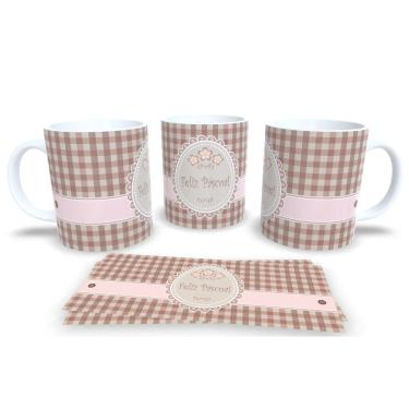 Imagem de Caneca de Porcelana Branca Personalizada Coleção Páscoa Feliz