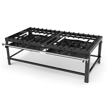 Imagem de Fogão Industrial Alta Pressão PFI-200-2 Bocas Perfil 5 Reforçado P/Panelas Grandes - Progás Gás GLP - Botijão