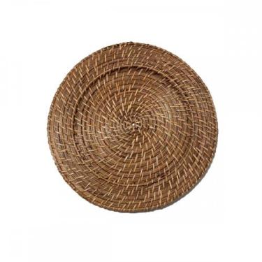 Imagem de Sousplat Bandeja Redondo Rattan 33cm Bege  70% BAMBU 30% RATTAN - Venu