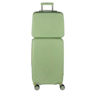 Imagem de Kit mala bordo 10kg com frasqueira de mao em Polipropileno - Havai (Verde)