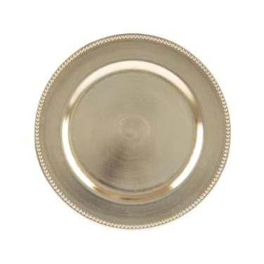 Imagem de Sousplat de Plástico Wolff Mesa Dourado - 25 cm