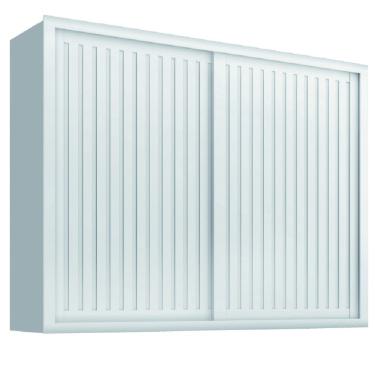 Imagem de Guarda Roupas Casal Ripado 2 Portas de Correr 6 Gavetas Coliseu Branco Zanzini