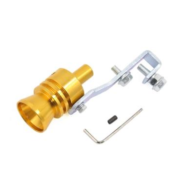 Imagem de Hihaha Silenciador de som de tom dourado universal simulador de tubo Whistler L material durável