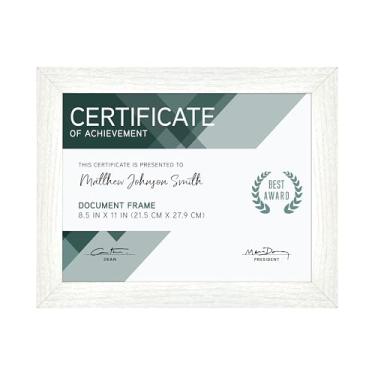 Imagem de MCS Moldura para fotos Studio Gallery, 20 x 28 cm, madeira branca, moldura retangular para fotos, pôsteres e impressões de arte e cavalete para exibição de tapletop (pacote com 1)