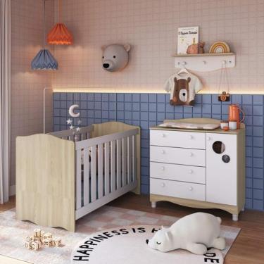 Imagem de Quarto Infantil Completo 3 peças Linha Encanto Completa Móveis, Carval