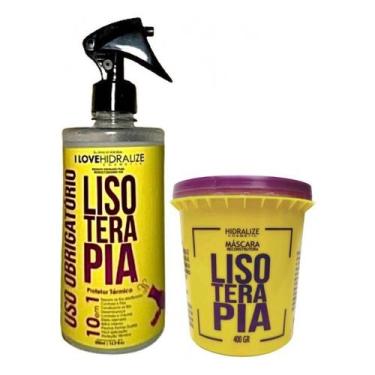 Imagem de Kit Protetor Térmico Capilar Spray Lisoterapia Uso Obrigatório 500 Ml 