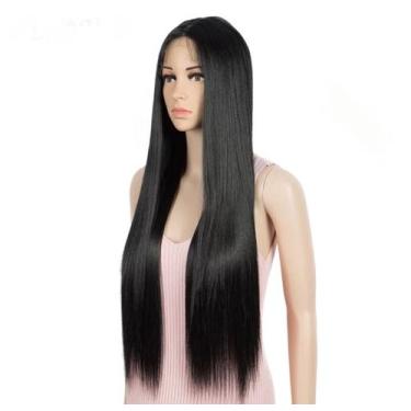 Imagem de Peruca front lace LIsa Orgânica 70cm Repartição Livre - gm hair