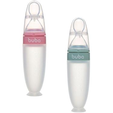 Imagem de Colher Dosadora em Silicone Com Ventosa  - Buba, Verde